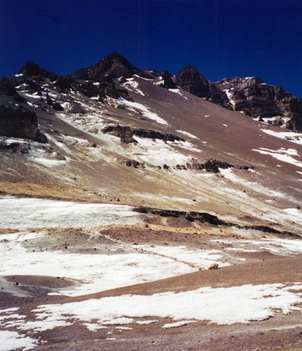 Aconcagua as seen from Condors Nest