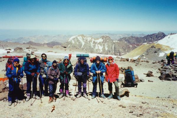 The Normal Route Glacier group prior to leaving Condors Nest on Aconcagua