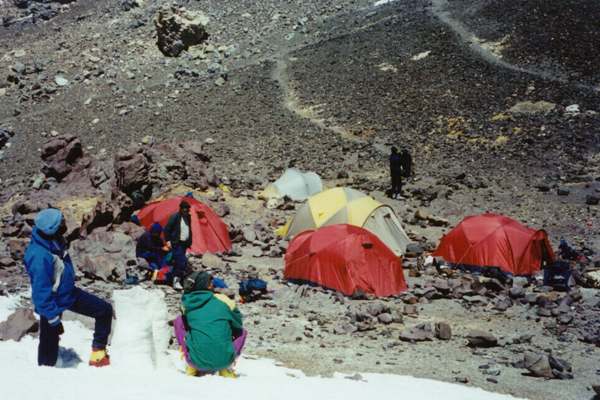 Berlin Huts campsite on Aconcagua