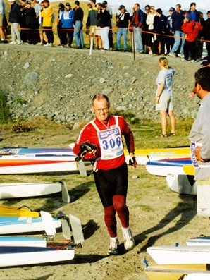 C-to-C-049: Running to my kayak.