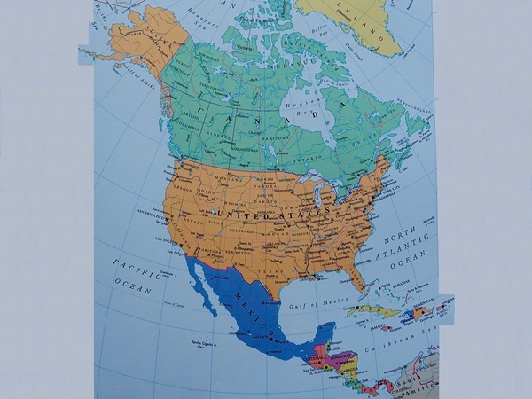 Map of North America